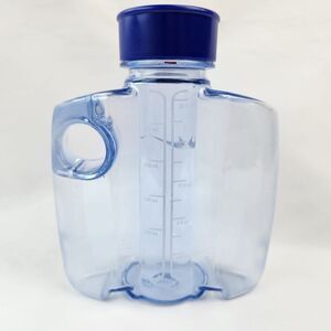 ☕️RARE Nike Clear & Blue Hydra-Ware 20oz Water Bottle